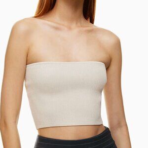 🎀Aritzia | White Sculpt Knit Cropped Top